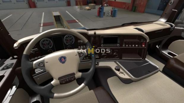 ETS2 - Scania R 2009 Lux Cream Interior (1.43.x) (1.43.x) ETS2 - Scania R 2009 Lux Cream Interior (1.43.x) (1.43.x)
