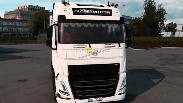 ETS2 - Volvo FH5 Red Danish Plush Interior V2.0 (1.43.x) (1.43.x)