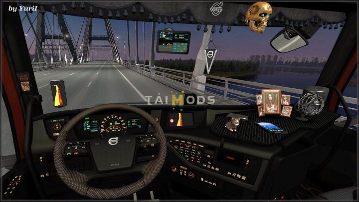 ETS2 - Dark Interior Volvo FH16 2012 V0.9 (1.39.x) (1.39.x)