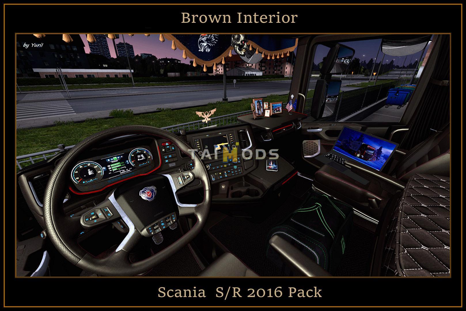 ETS2 - Brown Interior Scania S/R 2016 Pack V1.0 (1.39.x) (1.39.x) ETS2 - Brown Interior Scania S/R 2016 Pack V1.0 (1.39.x) (1.39.x)