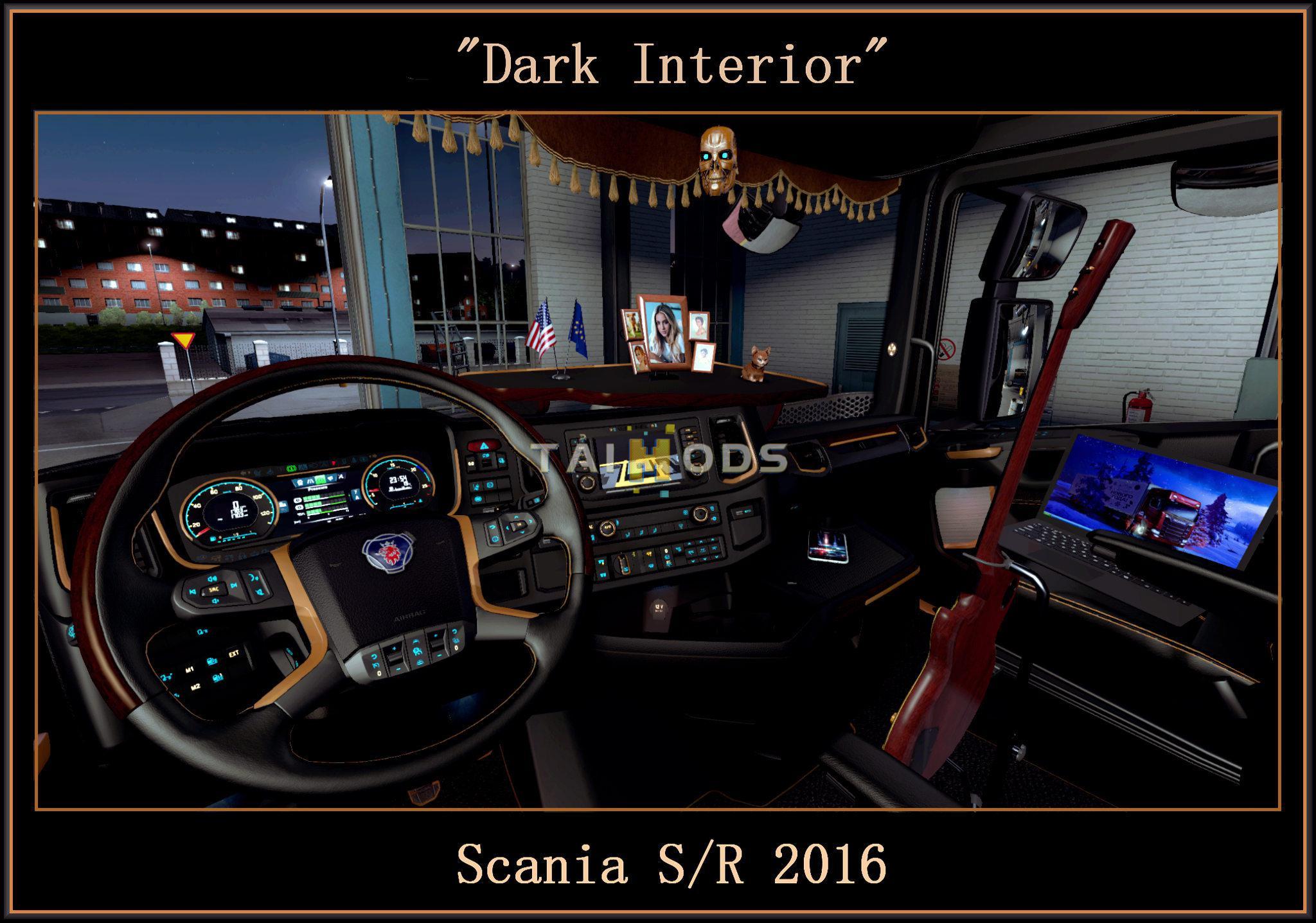 ETS2 - Scania S/R 2016 Dark Interior V1.0 (1.39.x) (1.39.x) ETS2 - Scania S/R 2016 Dark Interior V1.0 (1.39.x) (1.39.x)