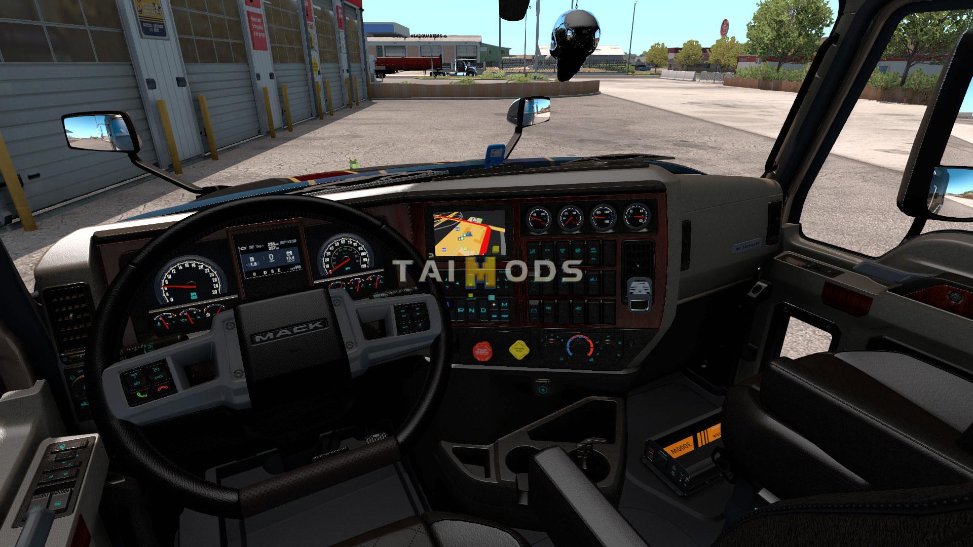 ETS2 - Interior for Mack Anthem V0.9 (1.39.x) (1.39.x)