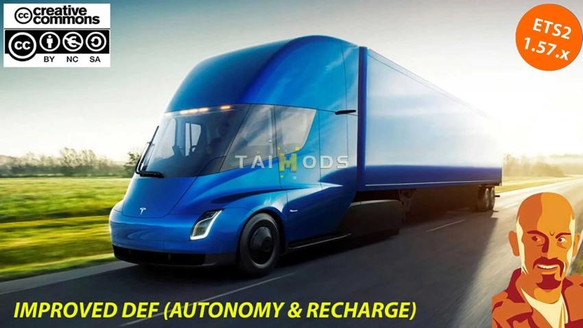 ETS2 - Tesla Semitruck Improved DEF (1.57.x) ETS2 - Tesla Semitruck Improved DEF (1.57.x)