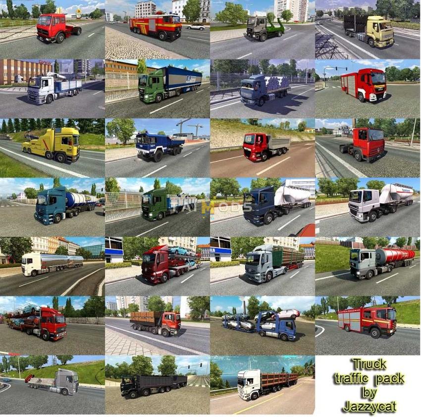 ETS2 - Truck Traffic Pack V9.1.16 (1.57.x) ETS2 - Truck Traffic Pack V9.1.16 (1.57.x)