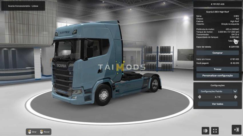 ETS2 - Battery 5000 KWH V1.57 (1.57.x)
