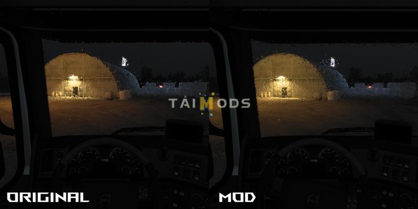 ETS2 – Better Raindrops V1.56 (1.56.x)