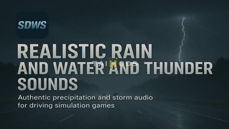 ETS2 - Realistic Rain And Water And Thunder Sounds V9.1 (1.56.x) ETS2 - Realistic Rain And Water And Thunder Sounds V9.1 (1.56.x)