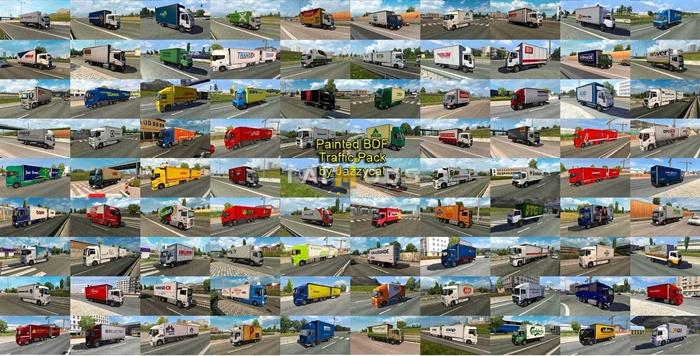 ETS2 - Painted BDF Traffic Pack V15.6.8 (1.55.x) ETS2 - Painted BDF Traffic Pack V15.6.8 (1.55.x)