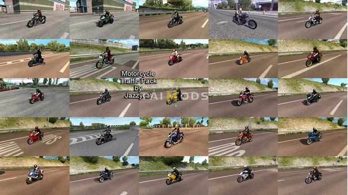 ETS2 – Motorcycle Traffic Pack V6.5.12 (1.55.x)
