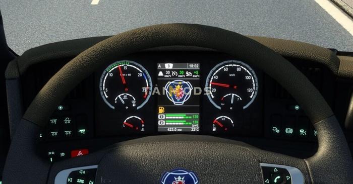 ETS2 - Scania R 2009 and Streamline Improved Dashboard V1.3 (1.54.x) ETS2 - Scania R 2009 and Streamline Improved Dashboard V1.3 (1.54.x)