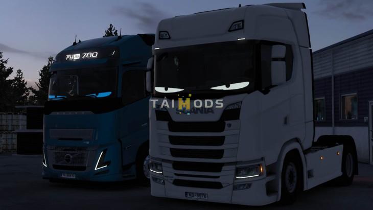 ETS2 - Animated LED Window Eyes V1.3 (1.56.x) ETS2 - Animated LED Window Eyes V1.3 (1.56.x)