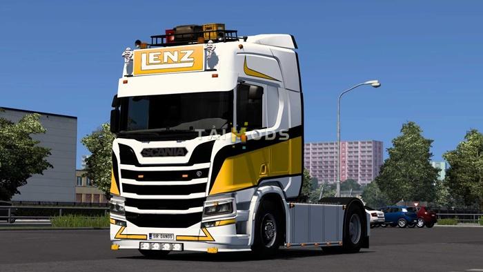 ETS2 - Lenz Skin for NextGen Scania R and Venus Lightbox V1.0 (1.54.x) ETS2 - Lenz Skin for NextGen Scania R and Venus Lightbox V1.0 (1.54.x)