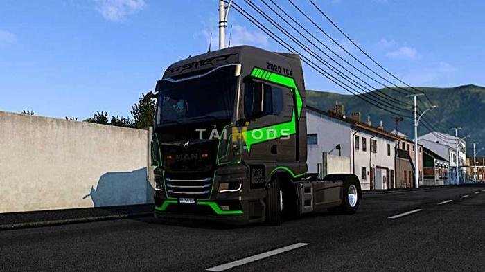 ETS2 - MAN TGX 2020 Green Accent Skin V1.0 (1.54.x) ETS2 - MAN TGX 2020 Green Accent Skin V1.0 (1.54.x)