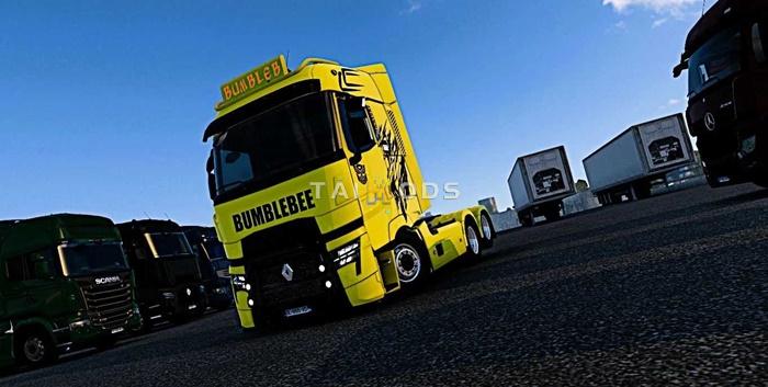 ETS2 - Renault T Bumblebee Skin V1.0 (1.54.x) ETS2 - Renault T Bumblebee Skin V1.0 (1.54.x)