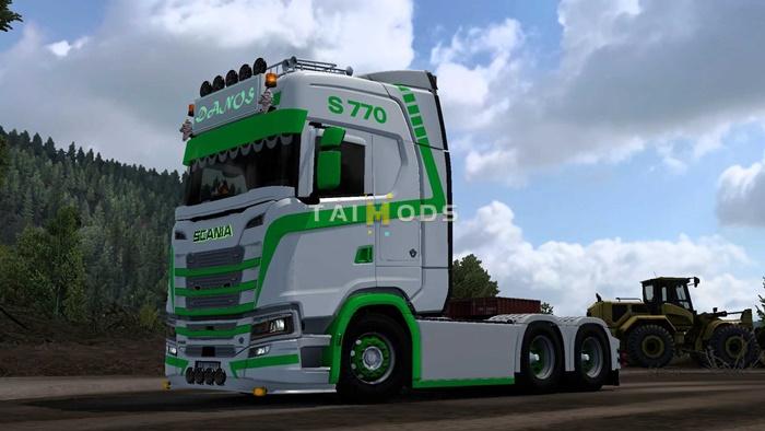 ETS2 - Next Gen Scania S, R Green Forest Skin V1.0 (1.54.x) ETS2 - Next Gen Scania S, R Green Forest Skin V1.0 (1.54.x)