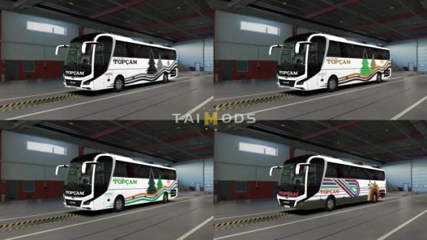 ETS2 – 2023 MAN Lions Coach Topcam Pack V1.0 (1.51.x)