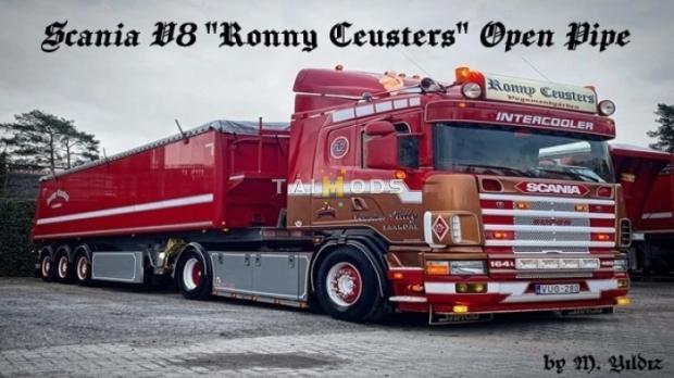 ETS2 - Scania V8 Ronny Ceusters Open Pipe V2.0 (1.53.x) ETS2 - Scania V8 Ronny Ceusters Open Pipe V2.0 (1.53.x)