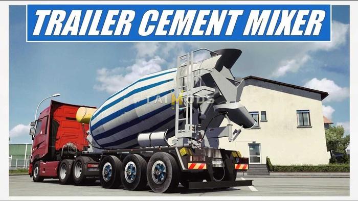 ETS2 - Animated Cement Mixer V1.53 (1.53.x)