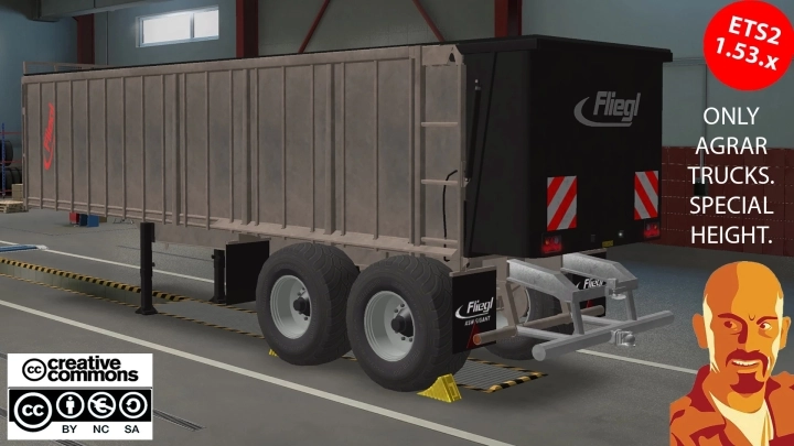 ETS2 - Fliegl Ass2101 Agrar Trailer V3.0 (1.53.x)