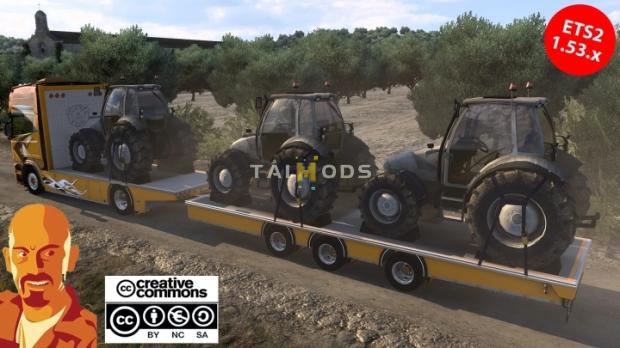 ETS2 - BDF Flatbed Trailer Lupal V4.0 (1.53.x)