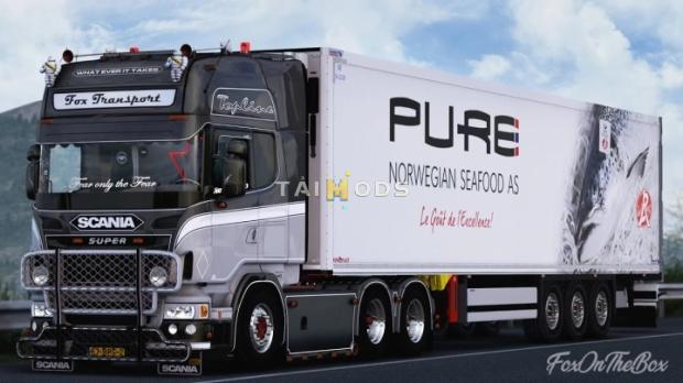 ETS2 - Ludwig Scania R620 V8+Schmitz Trailer (1.49.x)