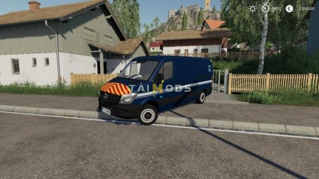 FS19 - Mercedes Sprinter 313.CDI Gendarmerie V1.0 (1.7) FS19 - Mercedes Sprinter 313.CDI Gendarmerie V1.0 (1.7)
