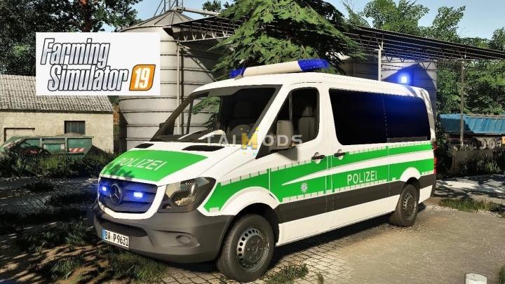 FS19 - Mercedes-Benz Sprinter Polizei Bayern V1.0 (1.7) FS19 - Mercedes-Benz Sprinter Polizei Bayern V1.0 (1.7)