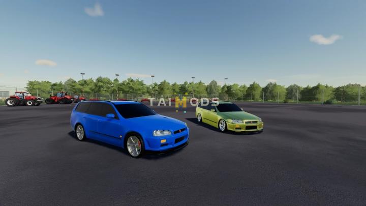 FS19 - Nissan Stagea with R34 Conversion V1.0 (1.7) FS19 - Nissan Stagea with R34 Conversion V1.0 (1.7)