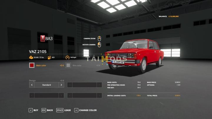 FS19 - Vaz 2105 / Lada 2105 V1.0 (1.7) FS19 - Vaz 2105 / Lada 2105 V1.0 (1.7)
