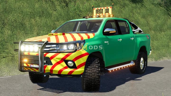 FS19 - Toyota Hilux Pilotcar V2.3 (1.7) FS19 - Toyota Hilux Pilotcar V2.3 (1.7)
