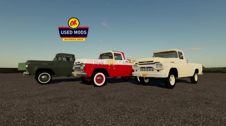 FS19 - 1960 Ford F100 4x4 V1.0 (1.7) FS19 - 1960 Ford F100 4x4 V1.0 (1.7)