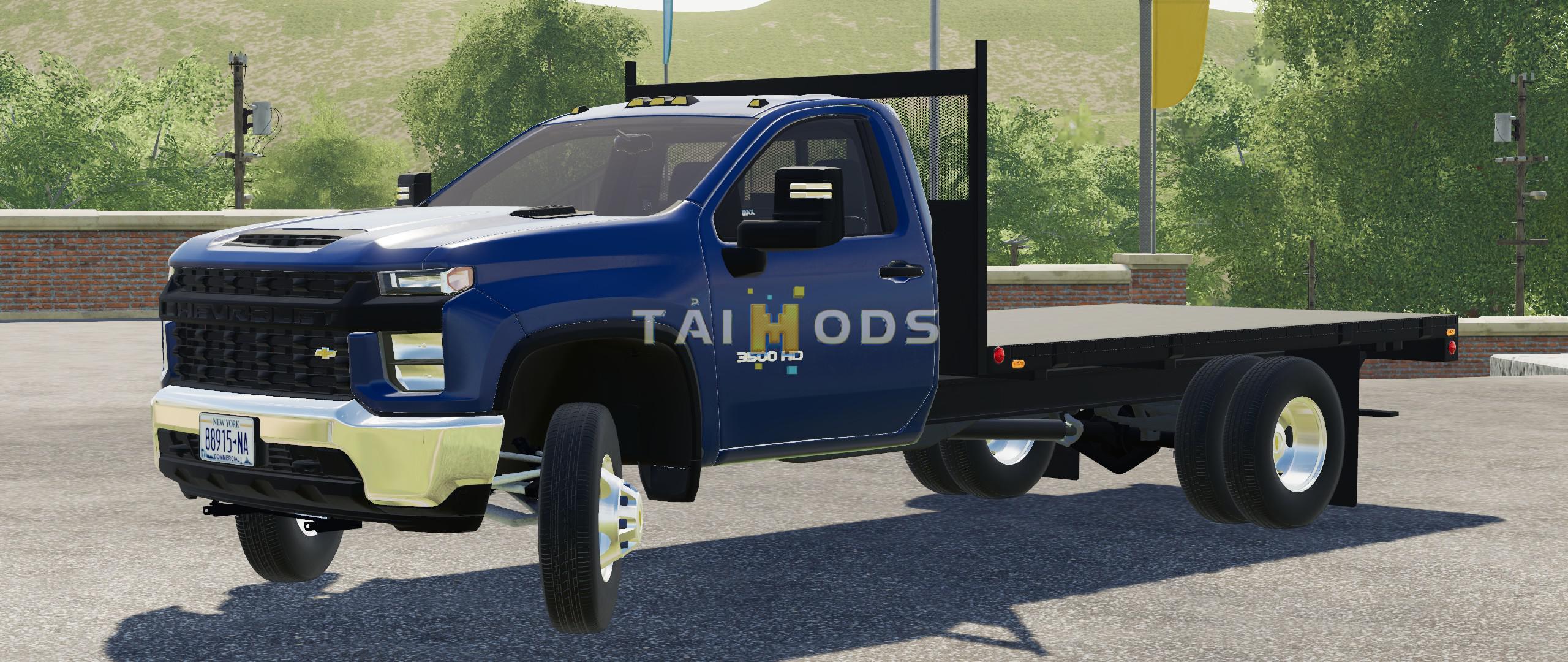 FS19 - 2020 Chevy 3500HD Single Cab Flatbed Truck V1.0 (1.7)