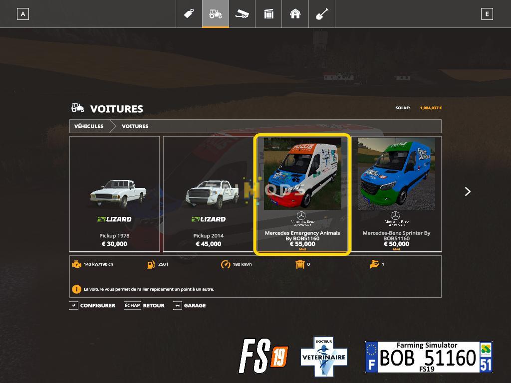 FS19 - Mercedes Emergency Animals V3.0 (1.7) FS19 - Mercedes Emergency Animals V3.0 (1.7)