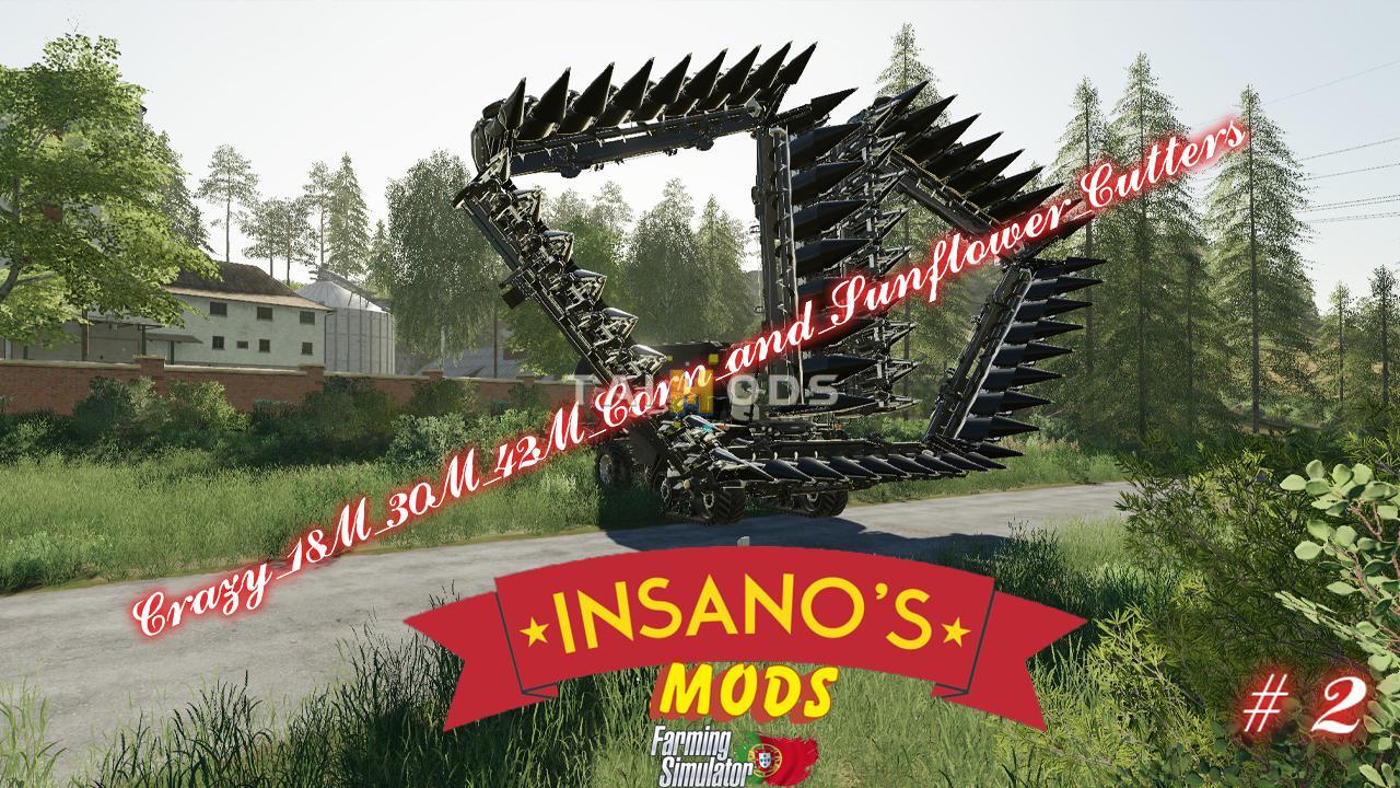 FS19 - Crazy 18M 30M 42M Corn and Sunflower Cutters v2.0 (1.7) FS19 - Crazy 18M 30M 42M Corn and Sunflower Cutters v2.0 (1.7)
