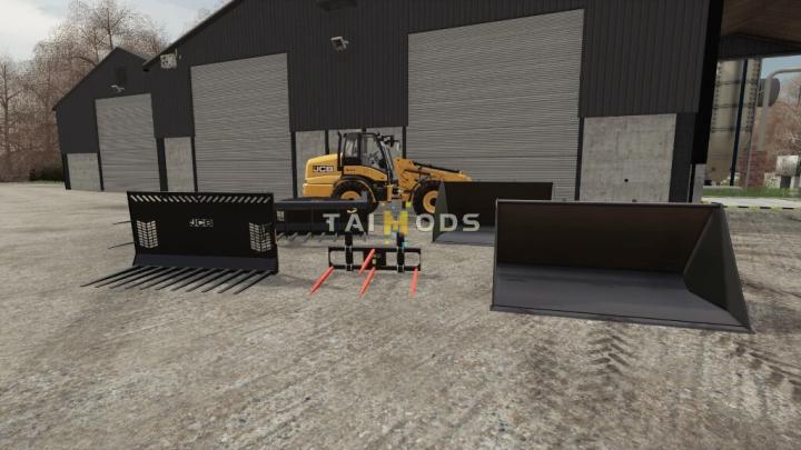 FS19 - JCB Telehandler Attachments V1.0.0.1 (1.7) FS19 - JCB Telehandler Attachments V1.0.0.1 (1.7)