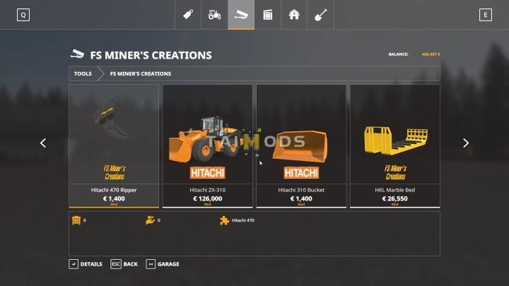 FS19 - Hitachi ZW-310 Wheel Loader V1.0 (1.7) FS19 - Hitachi ZW-310 Wheel Loader V1.0 (1.7)