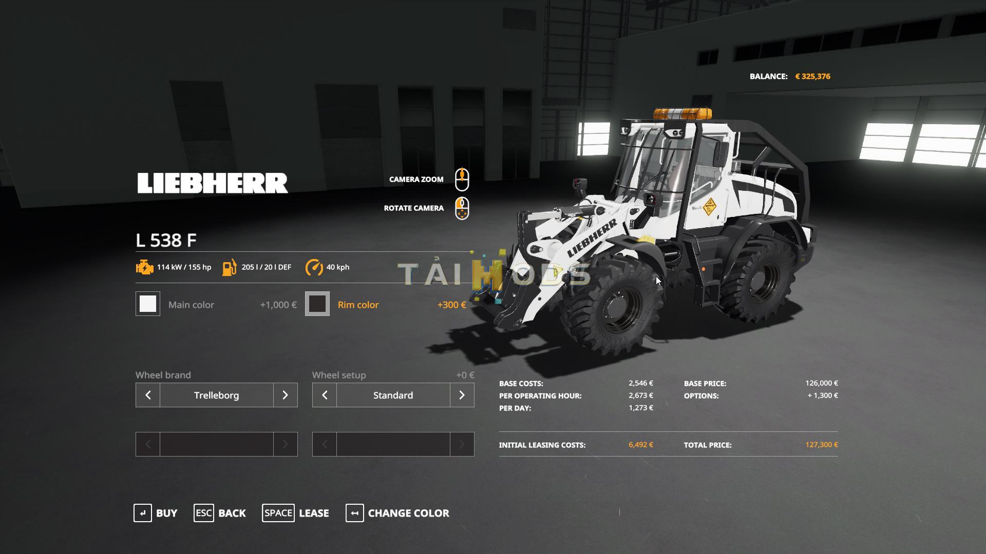 FS19 - Liebherr L-538 Forestrier V2.0 (1.6) FS19 - Liebherr L-538 Forestrier V2.0 (1.6)