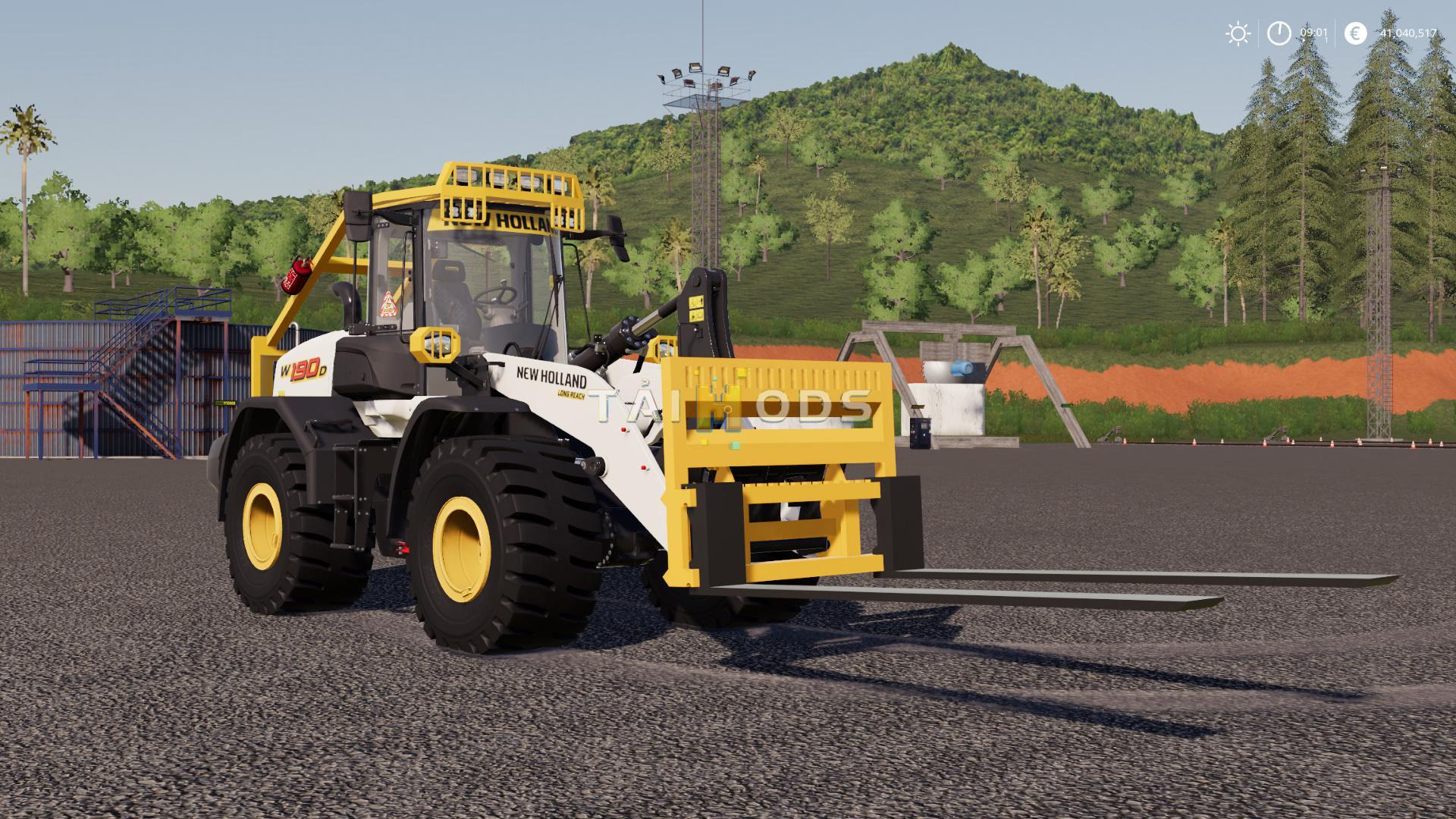 FS19 - Wheel Loader Long Forks V1.0.1 (1.6) FS19 - Wheel Loader Long Forks V1.0.1 (1.6)