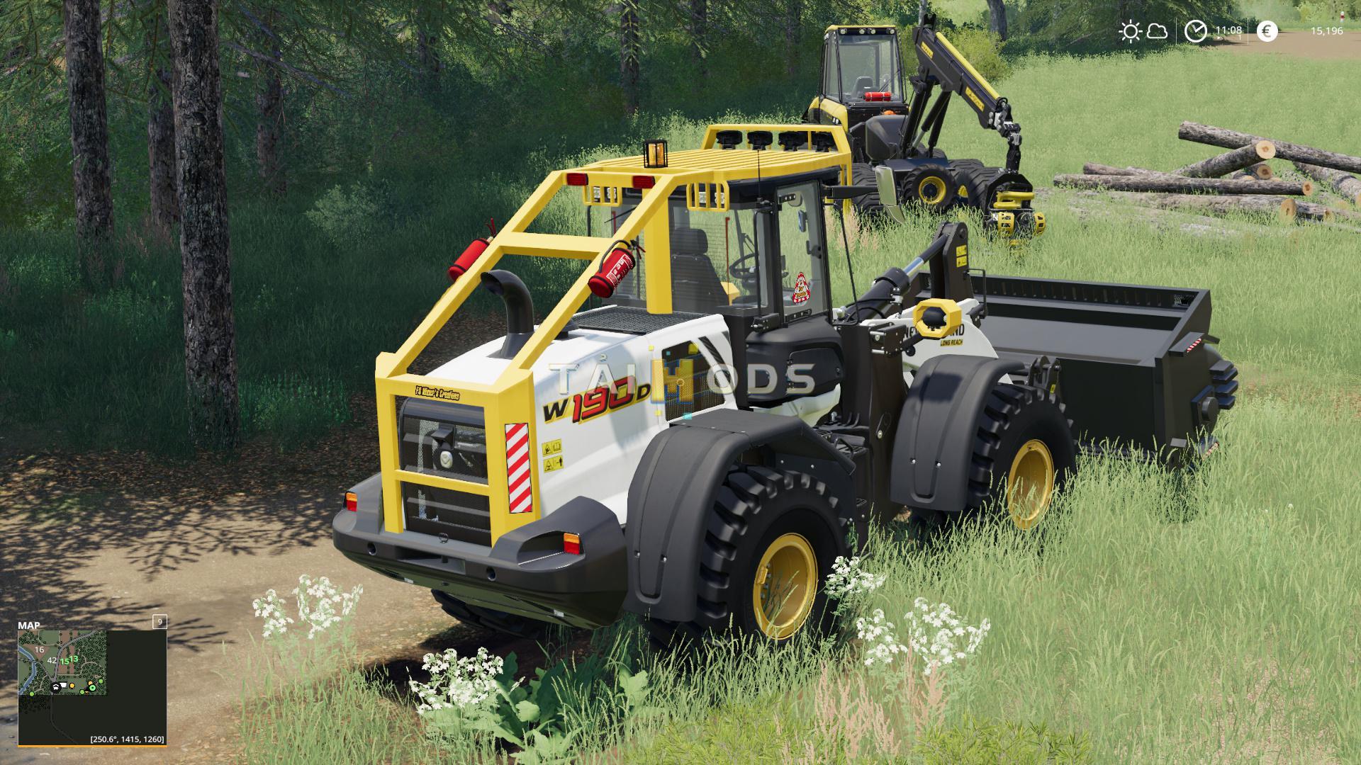 FS19 - New Holland W-190 Forestier V1.0 (1.6) FS19 - New Holland W-190 Forestier V1.0 (1.6)