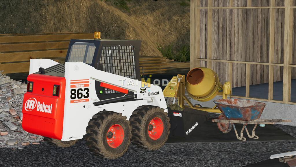 FS19 - Bobcat 863 Turbo With Bobcat Shovel V1 (1.6) FS19 - Bobcat 863 Turbo With Bobcat Shovel V1 (1.6)