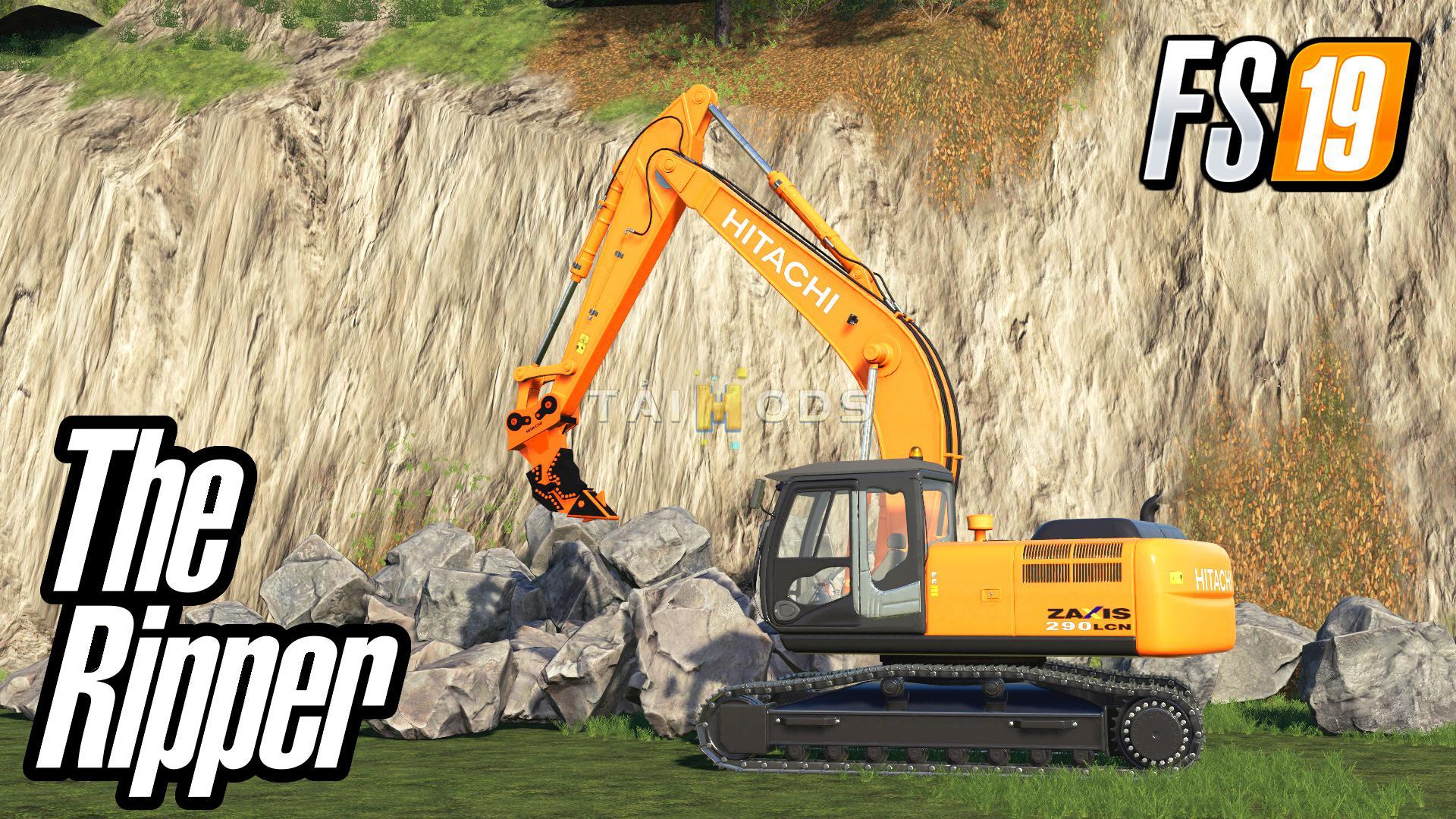 FS19 - Ripper R115 For Hitachi Excavator V1.0 (1.5) FS19 - Ripper R115 For Hitachi Excavator V1.0 (1.5)