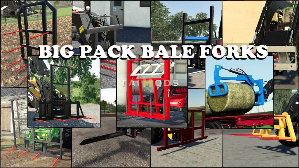 FS19 - Bale Forks Big Pack V1.0 (1.5) FS19 - Bale Forks Big Pack V1.0 (1.5)