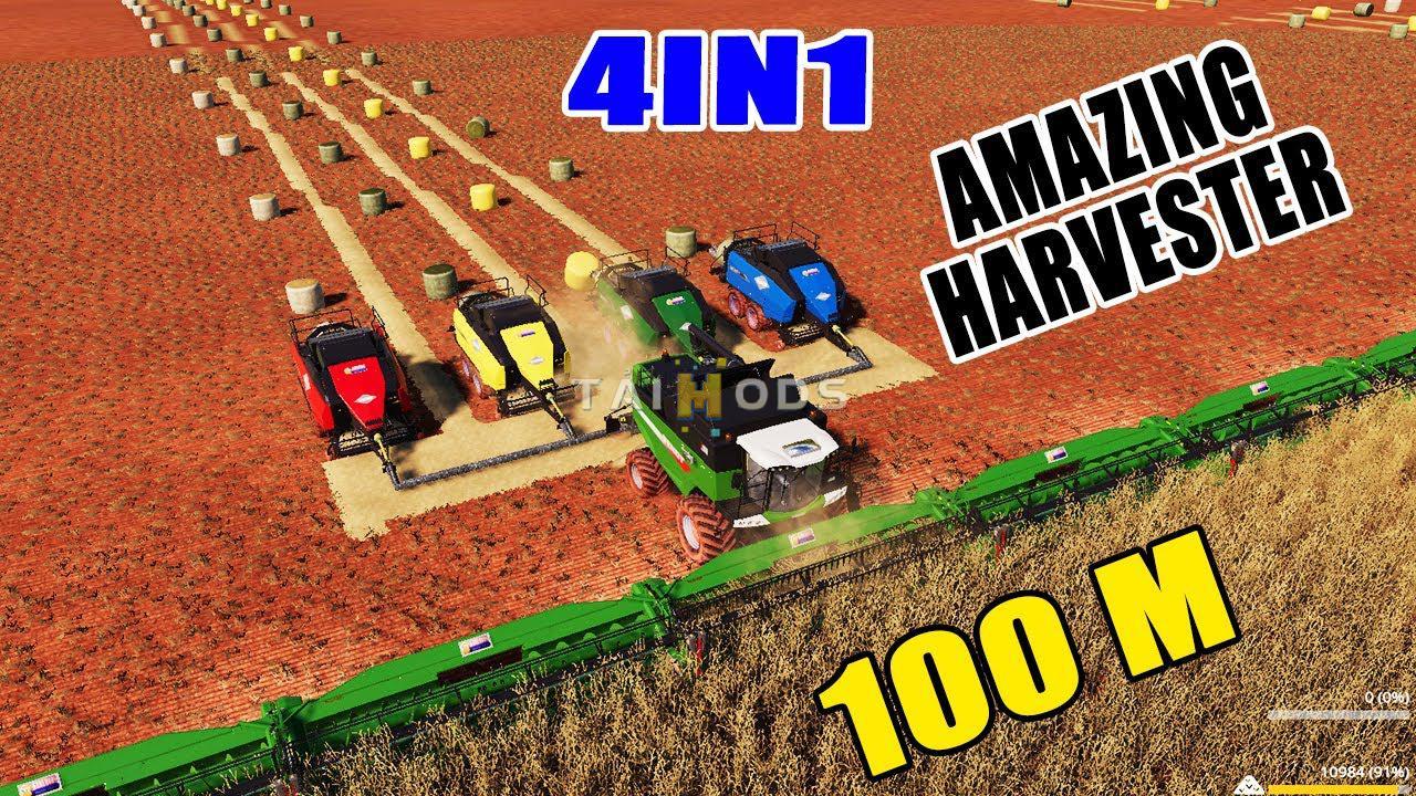 FS19 - Agco Crazy Harvester V1.0 (1.7) FS19 - Agco Crazy Harvester V1.0 (1.7)