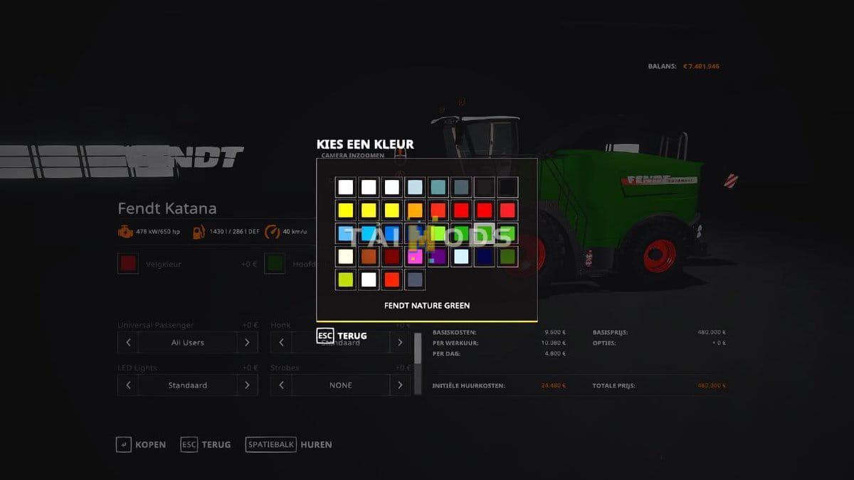 FS19 - Fendt Katana Harvester V2.5 (1.6) FS19 - Fendt Katana Harvester V2.5 (1.6)