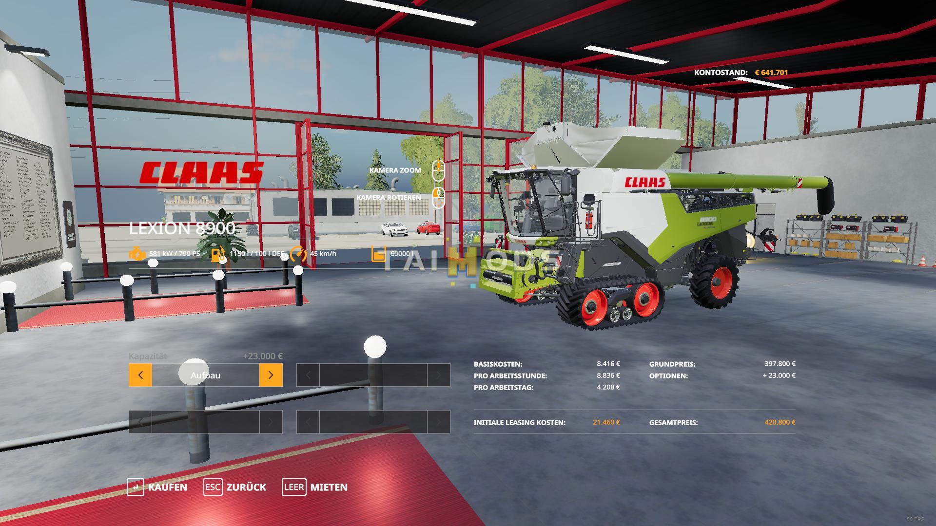FS19 - Claas Lexion 8900 Harvester V1.0 (1.5) FS19 - Claas Lexion 8900 Harvester V1.0 (1.5)