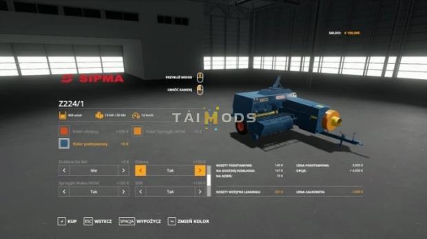 FS19 - Sipma Z224 Czysty Log V1.0 (1.7) FS19 - Sipma Z224 Czysty Log V1.0 (1.7)