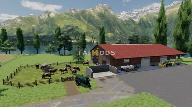 FS19 - Modern Cowstable V1.2 (1.7) FS19 - Modern Cowstable V1.2 (1.7)