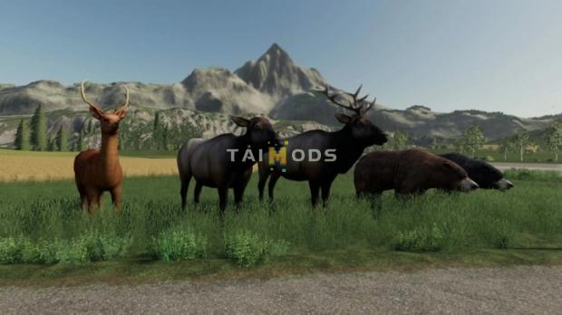 FS19 - Placeable Wild Animals V1.0 (1.7) FS19 - Placeable Wild Animals V1.0 (1.7)