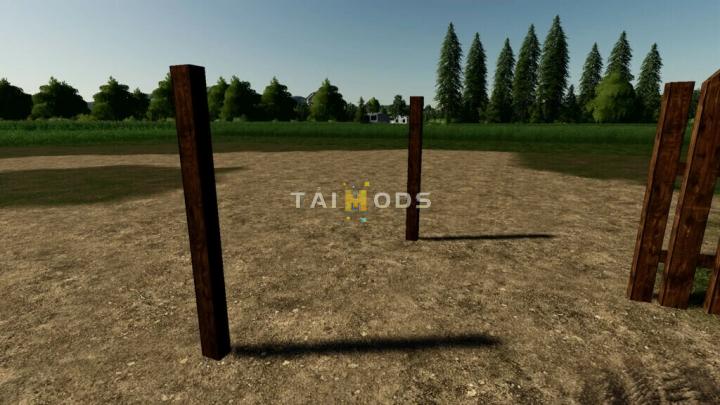 FS19 - Wooden Fence V1.1 (1.7) FS19 - Wooden Fence V1.1 (1.7)