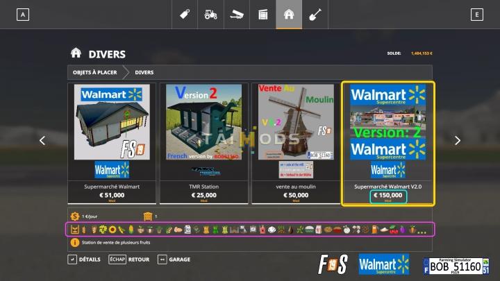 FS19 - Walmart Supermarket V2.0 (1.7) FS19 - Walmart Supermarket V2.0 (1.7)